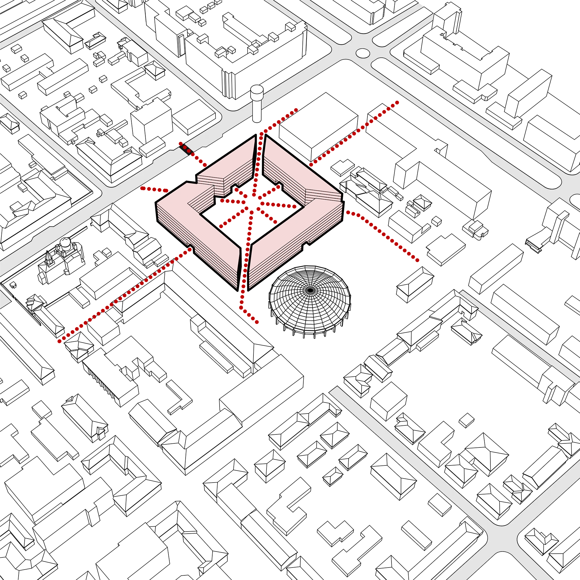 Design diagram 8 for The Dual Square, Brest, Belarus.
